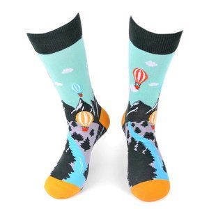 Men's Hot Air Balloon Novelty Socks